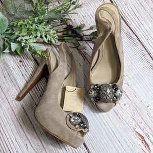 ZARA GEM ACCENT PLATFORM PUMPS